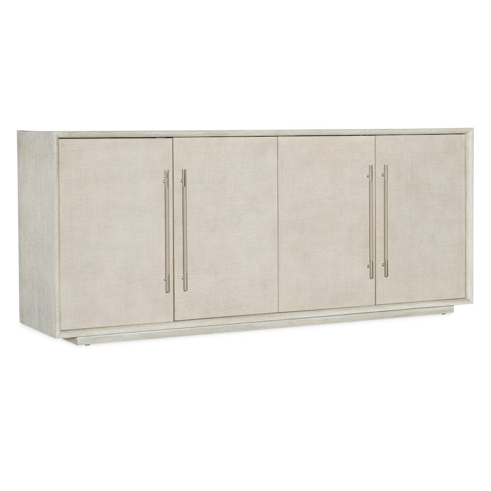 Modern Mood Wood Entertainment Console in Natural by Hooker Furniture