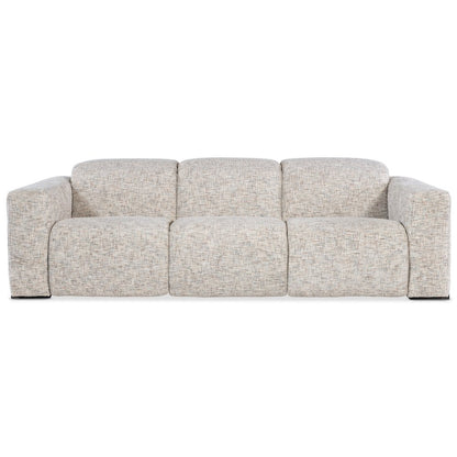Atlas Power Sofa with Power Headrest with Cream Fabric by Hooker Furnishings