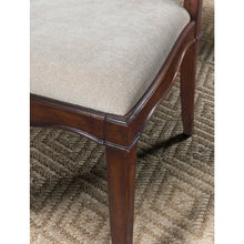Hooker Furniture Charleston Fabric Upholstered Side Chair in Cherry Brown