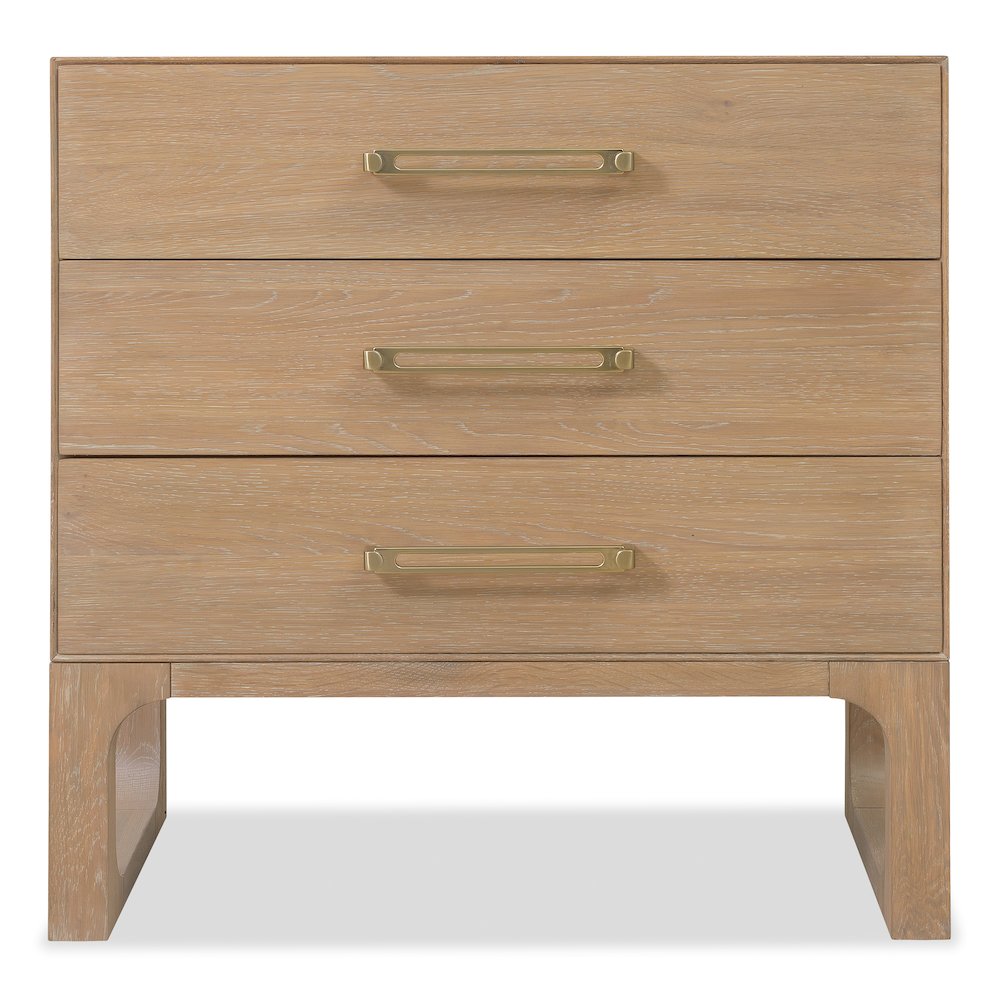 Banyon Bay Three Drawer Nightstand in Natural Wood by Hooker Furnishings