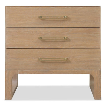 Banyon Bay Three Drawer Nightstand in Natural Wood by Hooker Furnishings