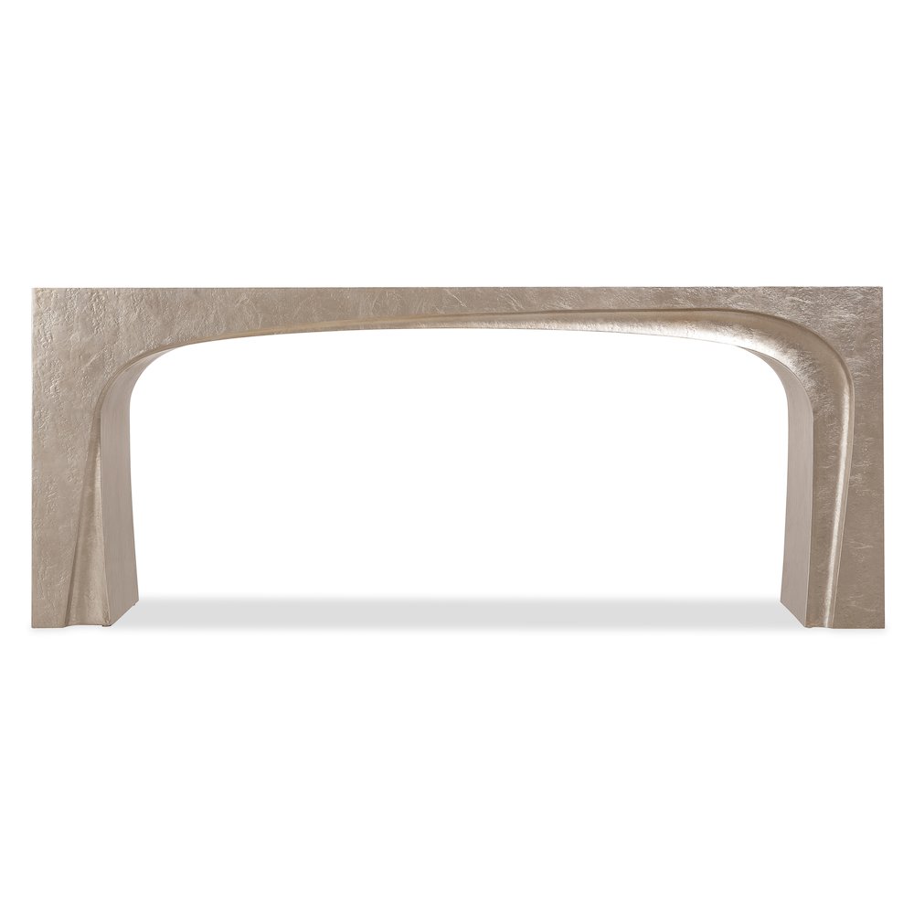 Westwood Console Table with Silver Leaf Plating by Hooker Furnishings