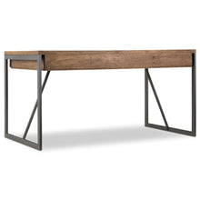 Hooker Furniture Writing Desk in Medium Wood and Gray