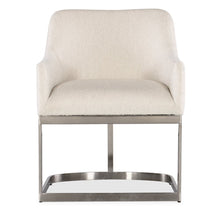Modern Mood Upholstered Arm Chair w/ Metal Base in Pewter by Hooker Furniture