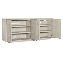 Modern Mood Wood Entertainment Console in Natural by Hooker Furniture