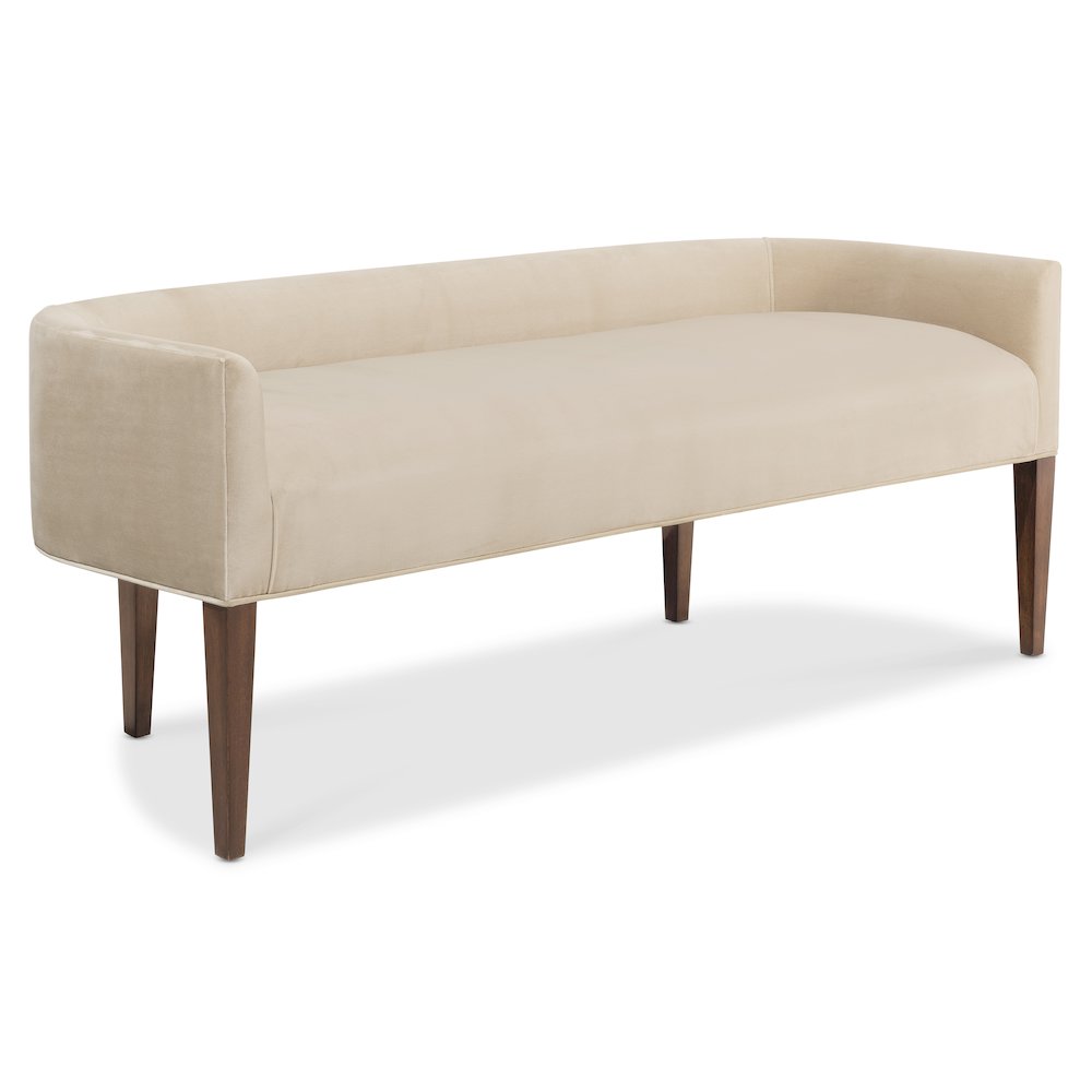 Archives Bed Bench with Beige Fabric Seat by Hooker Furnishings