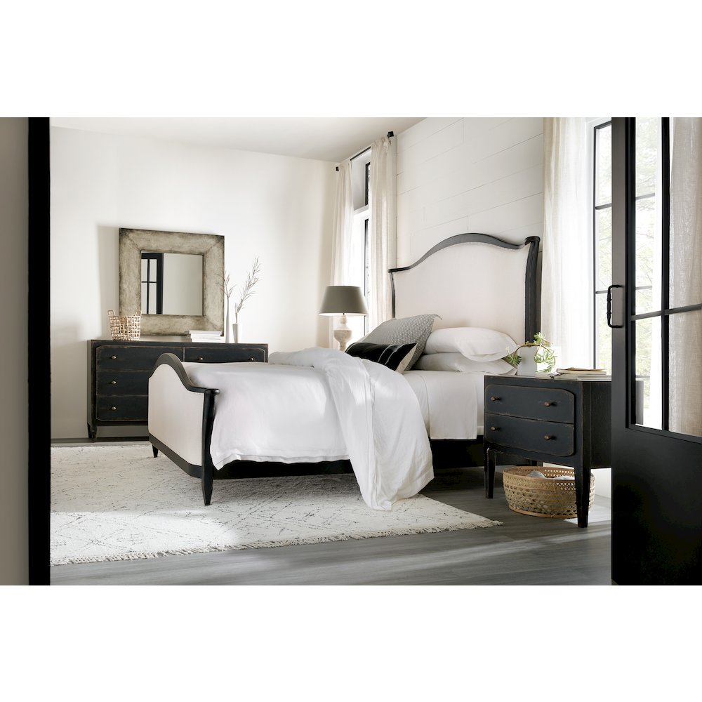 Ciao Bella Two-Drawer Nightstand- Black