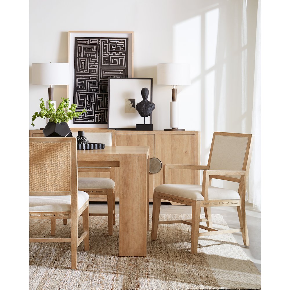Retreat Rectangle Wood Dining Table w/ 22in leaf in Beige by Hooker Furniture