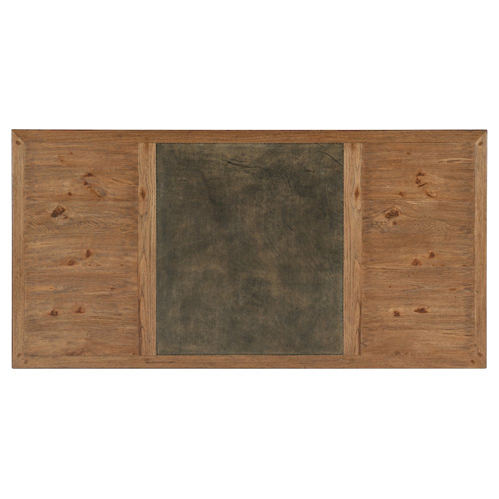Hooker Furniture Big Sky Wood and Metal Executive Desk in Brown