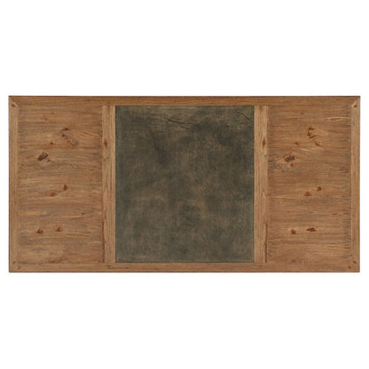 Hooker Furniture Big Sky Wood and Metal Executive Desk in Brown
