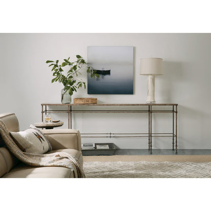 Hooker Furniture Living Room La Grange St James Metal and Stone Console