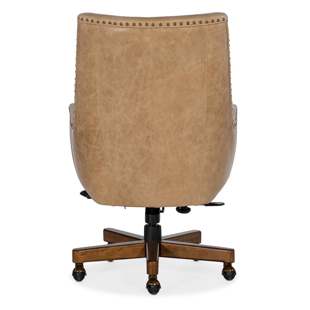 Kent Executive Swivel Tilt Chair in Beige Leather by Hooker Furniture