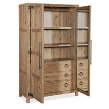 Vineyard Row Wardrobe in Light Natural Wood by Hooker Furnishings