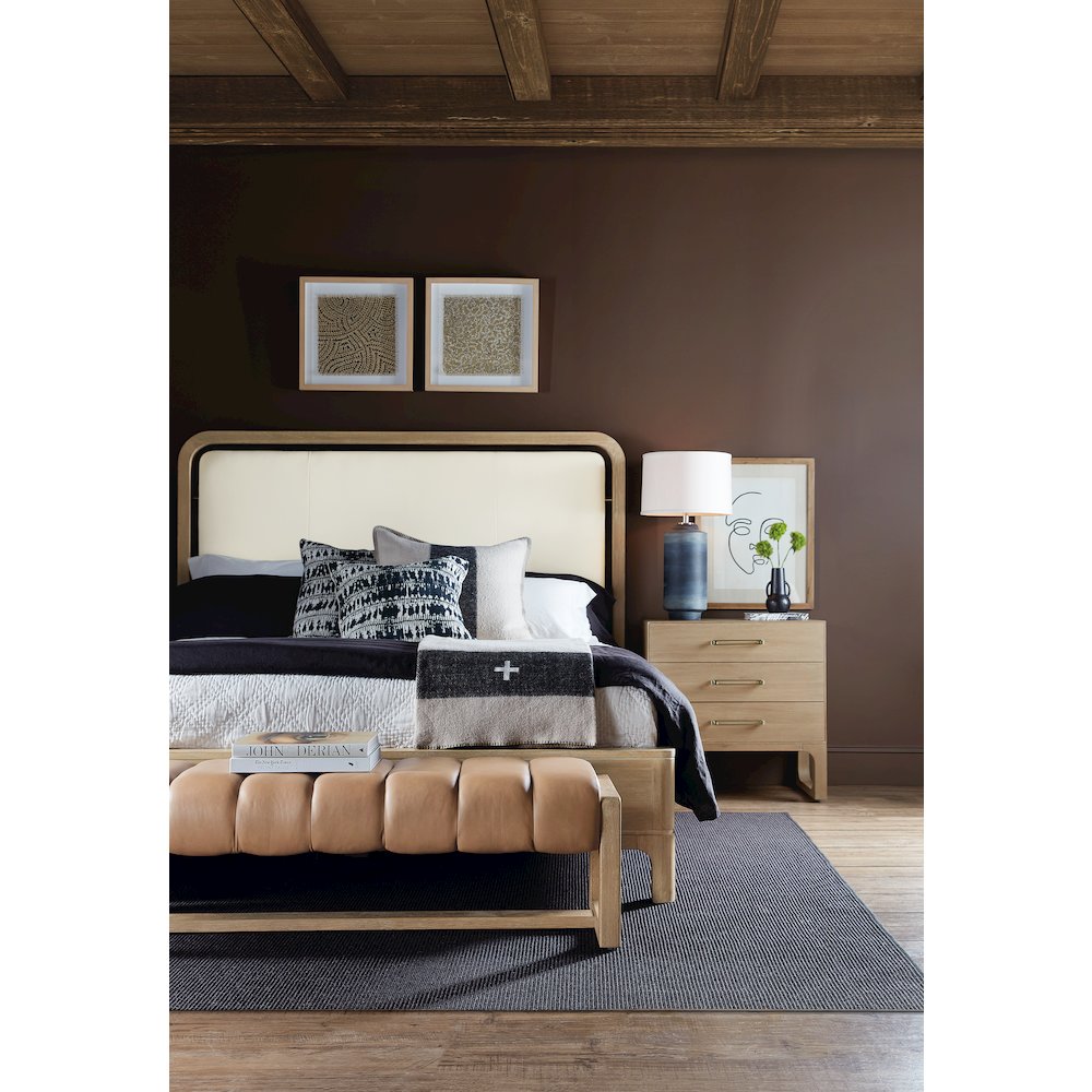 Banyon Bay Three Drawer Nightstand in Natural Wood by Hooker Furnishings