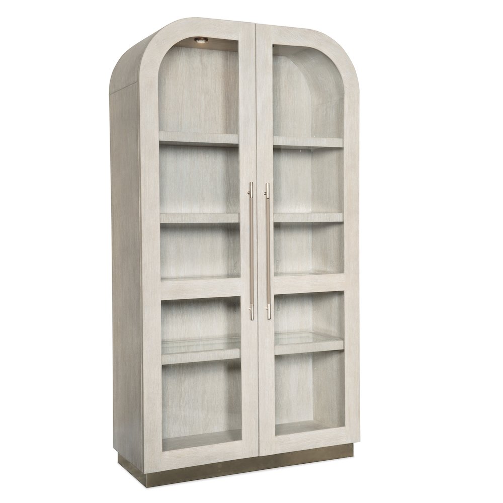 Modern Mood Wood-Framed Display Cabinet in Natural by Hooker Furniture