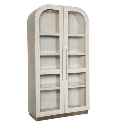 Modern Mood Wood-Framed Display Cabinet in Natural by Hooker Furniture