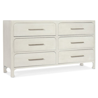 Hooker Furniture Serenity 6-Drawers Bedroom Dresser in Sand Dollar