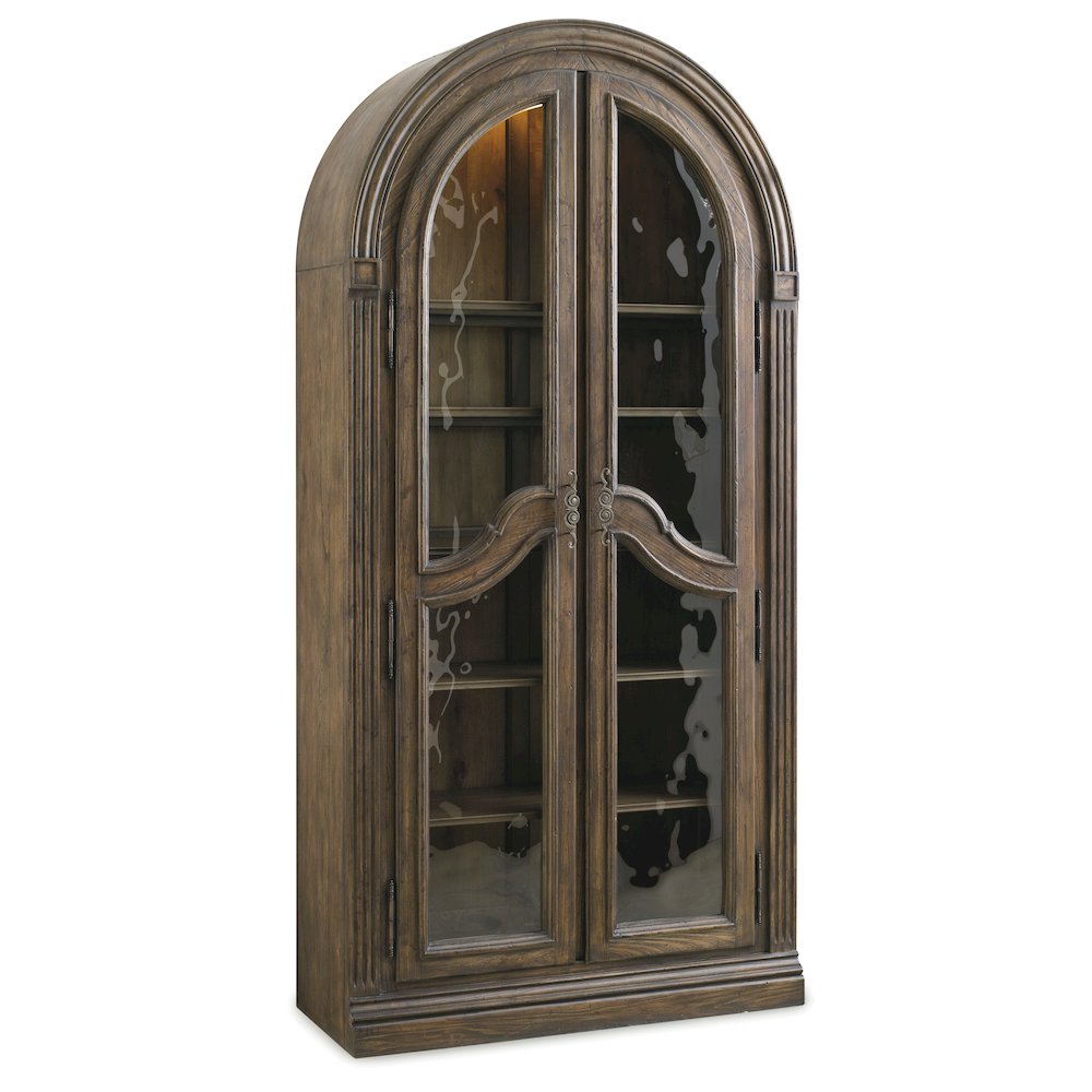 Hooker Furniture Rhapsody Bunching Curio in Rustic Walnut
