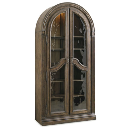 Hooker Furniture Rhapsody Bunching Curio in Rustic Walnut