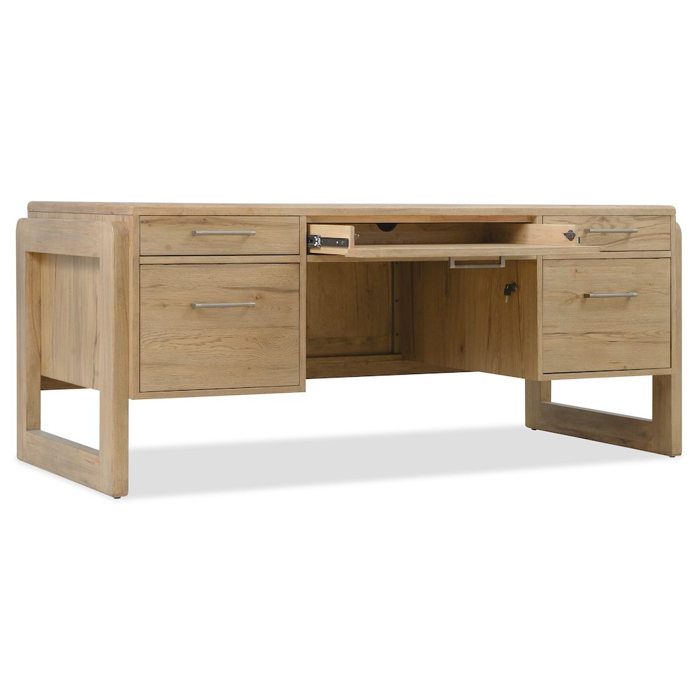 Kalamazoo Executive Desk in Natural Wood Finish by Hooker Furnishings