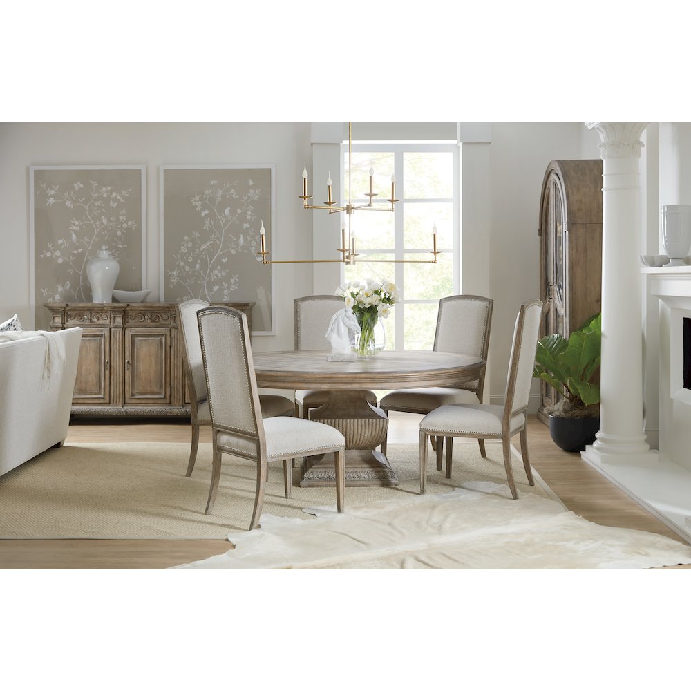 Hooker Furniture Castella Fabric Upholstered Side Chair in Beige