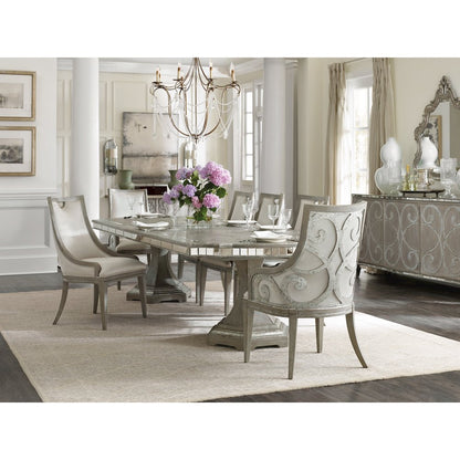 Hooker Furniture Sanctuary Upholstered Dining Arm Chair in Epoque