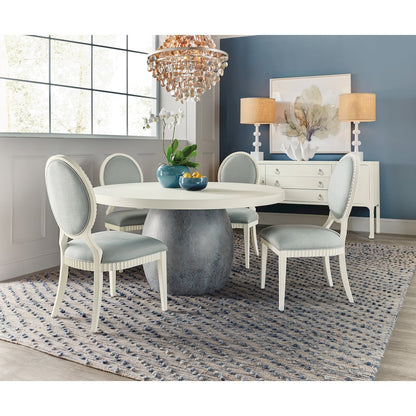 Serenity Martinique Side Chair- in White Wood by Hooker Furniture
