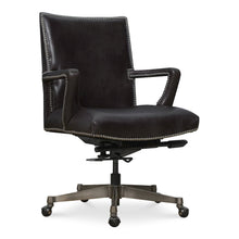 Phoenix Executive Swivel Tilt Chair with Black Leather by Hooker Furnishings
