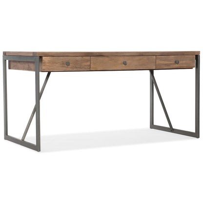 Hooker Furniture Writing Desk in Medium Wood and Gray