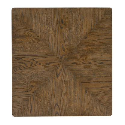 Hooker Furniture Chapman Rectangle Veneers and Metal End Table in Brown/White