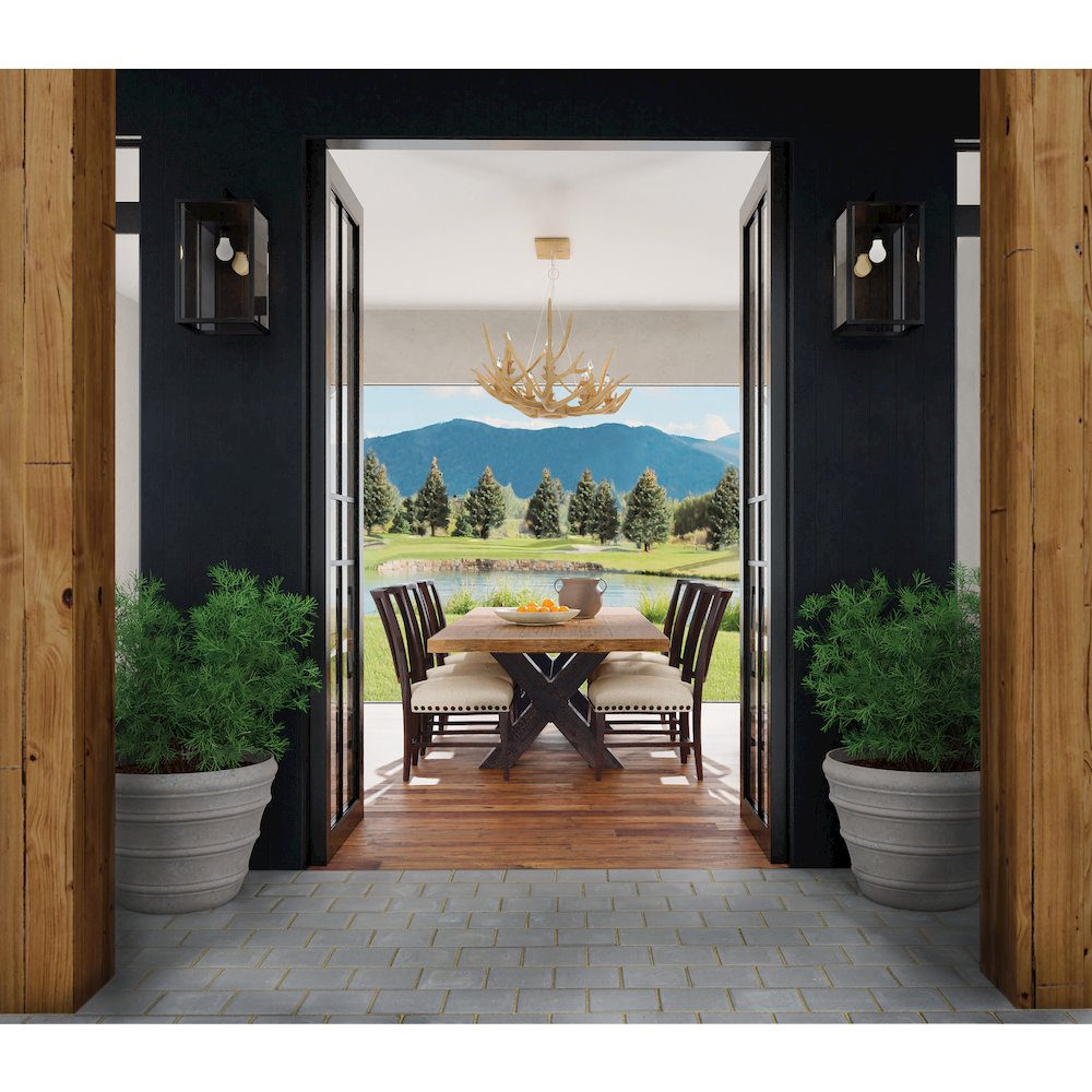 Hooker Furniture Big Sky Wood and Fabric Side Chair in Black