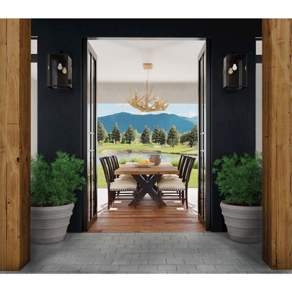 Hooker Furniture Big Sky Wood and Fabric Side Chair in Black