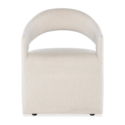 Modern Mood Fabric Upholstered Arm Chair in White by Hooker Furniture