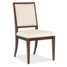 Archives Upholstered Side Chair with Beige Fabric Seat and Back by Hooker