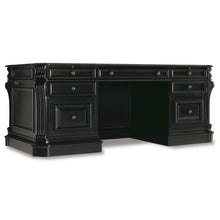 Telluride 76'' Executive Desk withleather Panels
