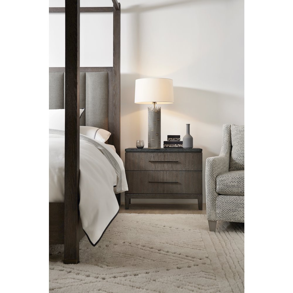 Hooker Furniture Bedroom Miramar Aventura San Marcos Stone Top Nightstand