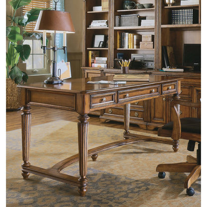 Hooker Furniture Brookhaven Leg Desk in Cherry Wood Finish