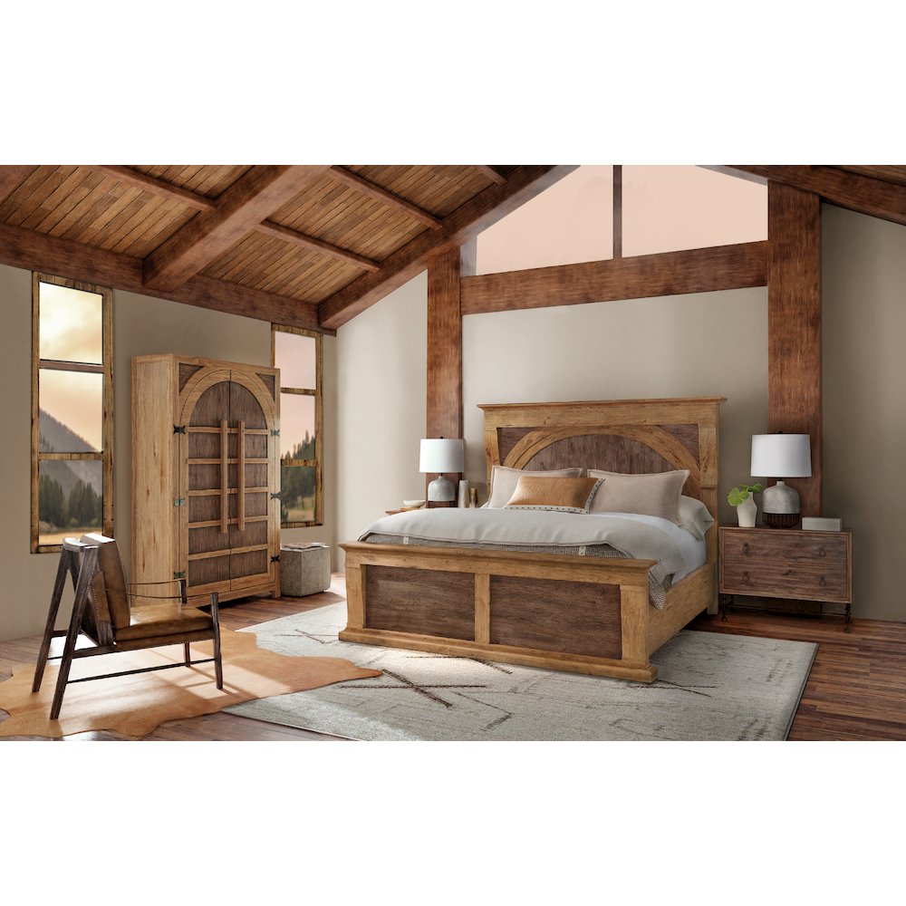 Hooker Furniture Big Sky Veneers and Solid Wood Wardrobe in Brown