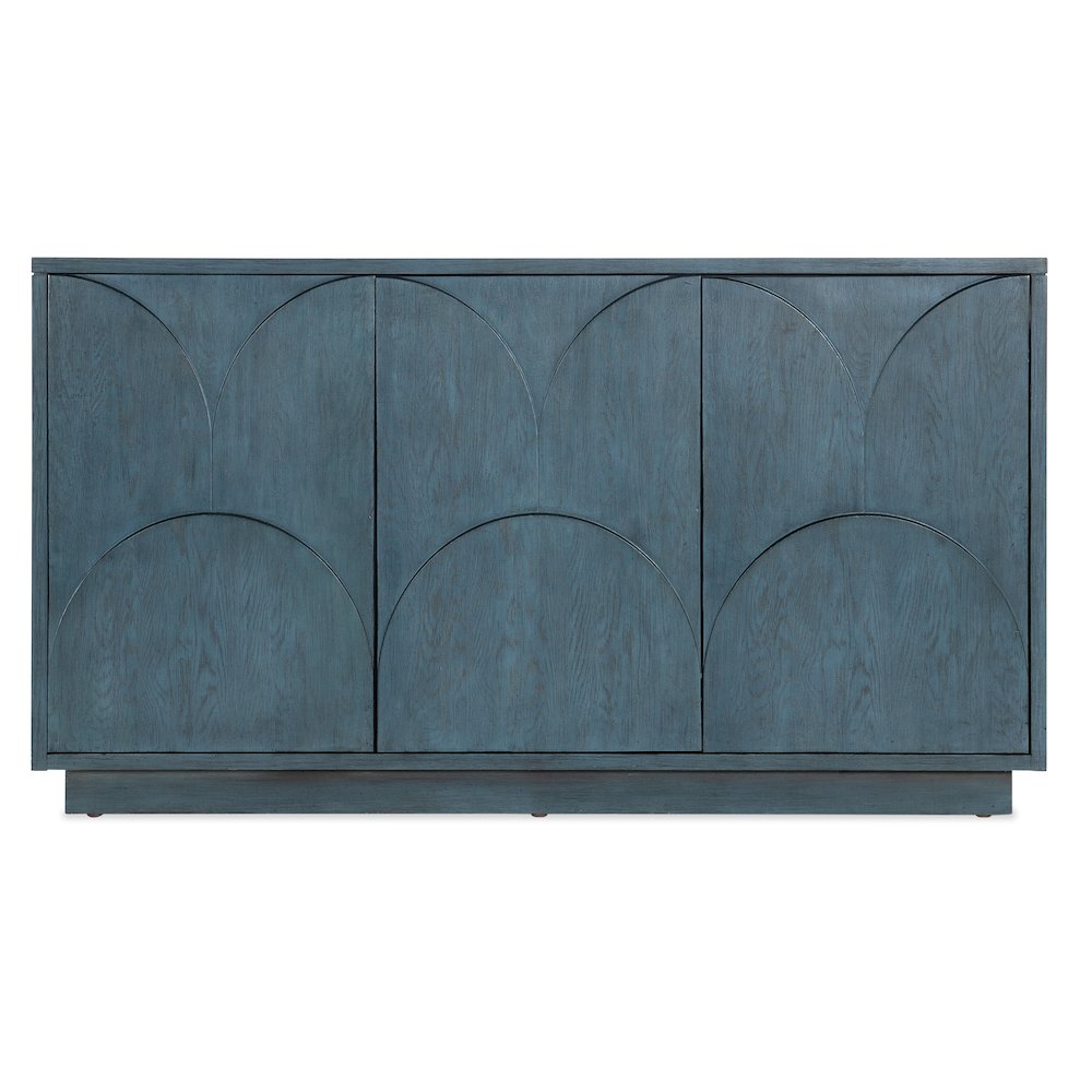 Melange Round Valley Three Door Entertainment Credenza
