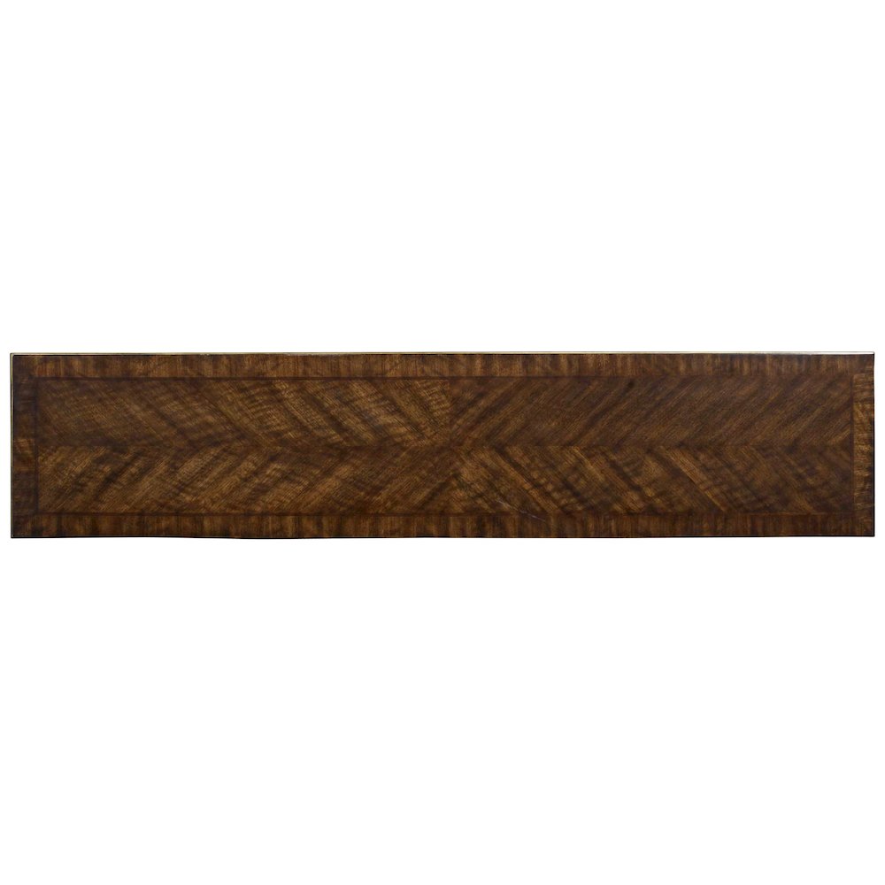Melange Presidio Console Table in Dark Walnut Wood Finish by Hooker Furniture
