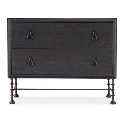 Hooker Furniture Big Sky Veneers and Solid Wood Bachelors Chest in Black