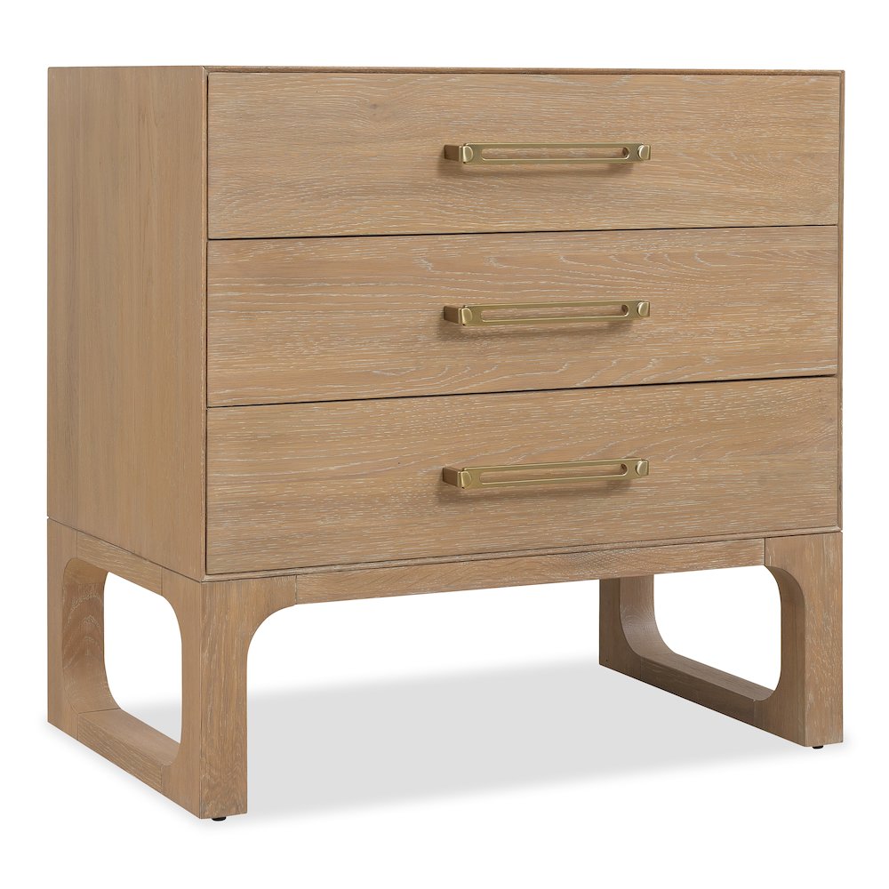 Banyon Bay Three Drawer Nightstand in Natural Wood by Hooker Furnishings