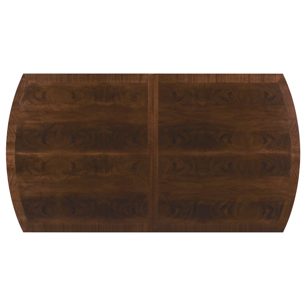 Archives Rectangle Dining Table w/ Two 20 in. Leaves in Dark Natural Wood Finish