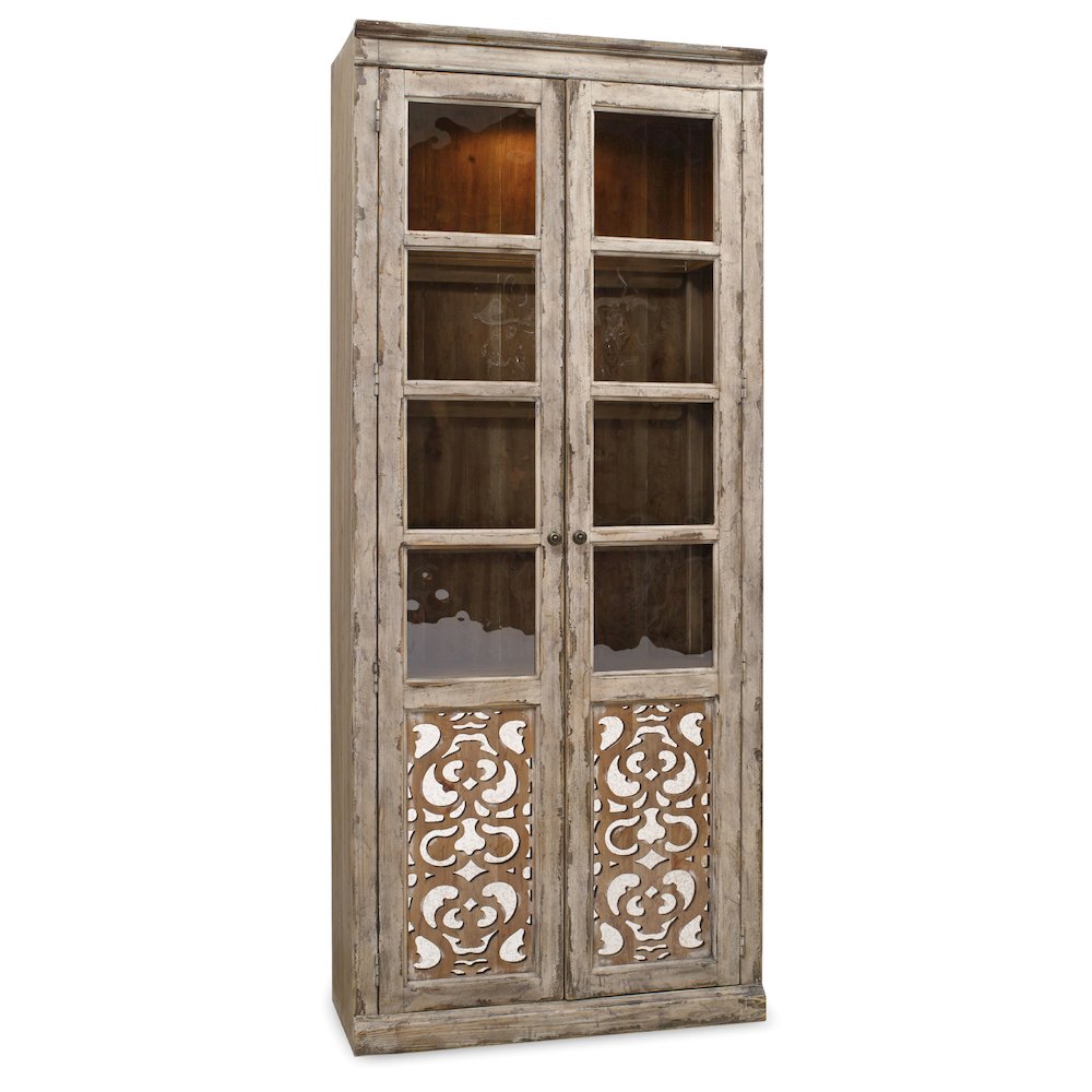 Chatelet 2 Door Wood Door Bunching Curio in Caramel Froth by Hooker Furniture