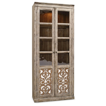Chatelet 2 Door Wood Door Bunching Curio in Caramel Froth by Hooker Furniture