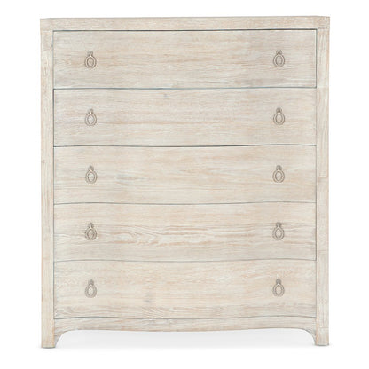 Hooker Furniture Serenity Monterey 5-Drawer Chest in Whitewashed Surf