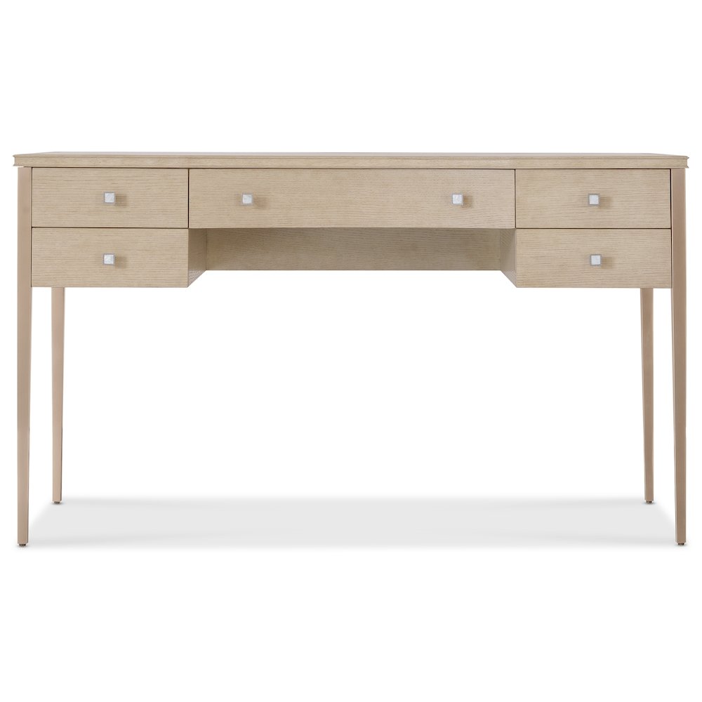 Melange Flourish Dressing Table with Marble Top on a Natural Base by Hooker