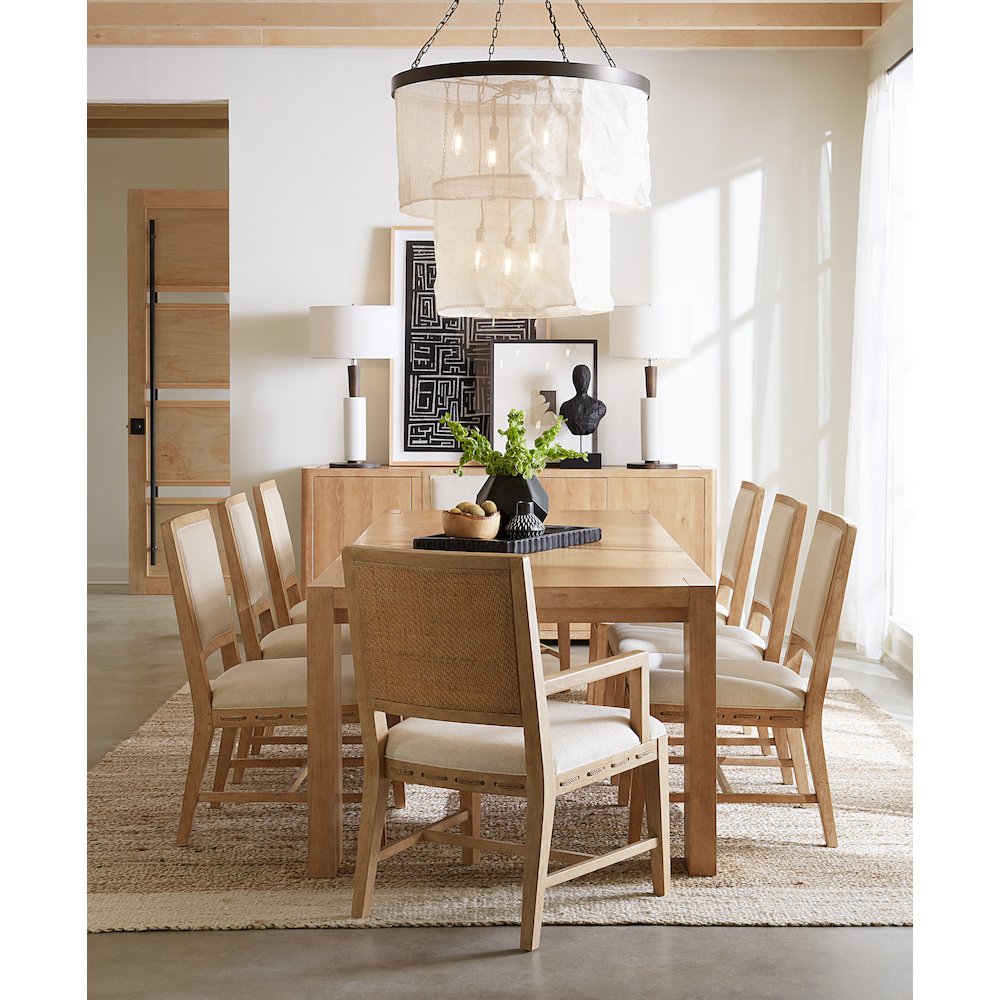 Retreat Rectangle Wood Dining Table w/ 22in leaf in Beige by Hooker Furniture