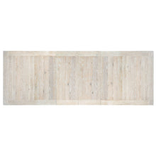 Serenity Topsail Rectangle Dining Table with 2-18in Leaves in White Wood