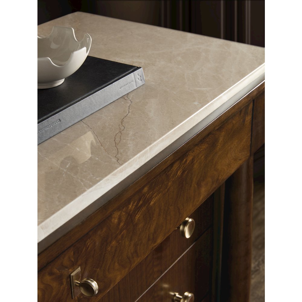 Archives Four-Drawer Chest in Dark Natural Wood Finish by Hooker Furnishings